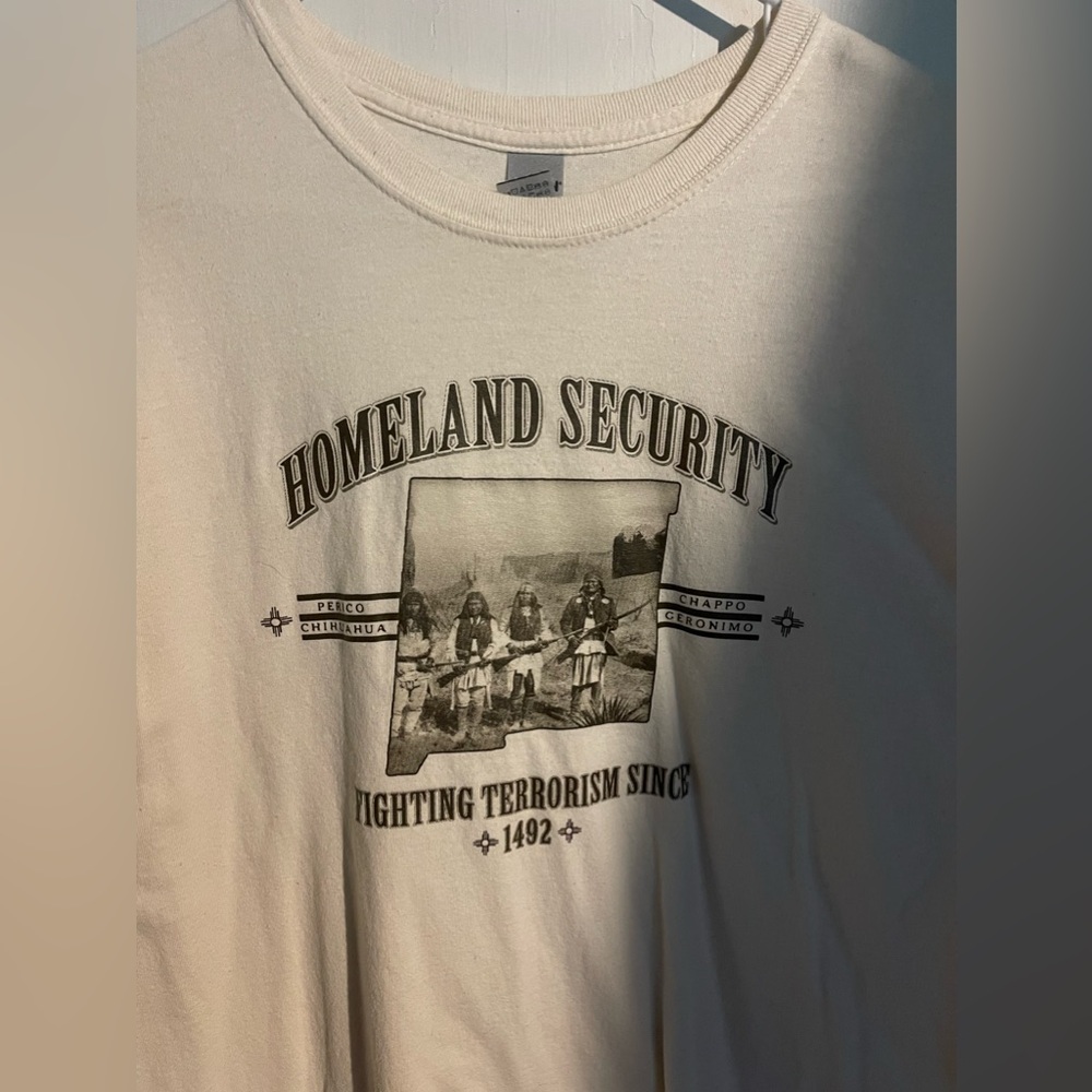 Vintage Homeland Security Native American T-Shirt